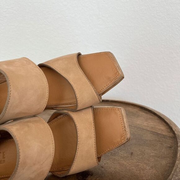 Adelante Suede The Serena Heeled Sandals Women's Size 9B - Picture 5 of 12